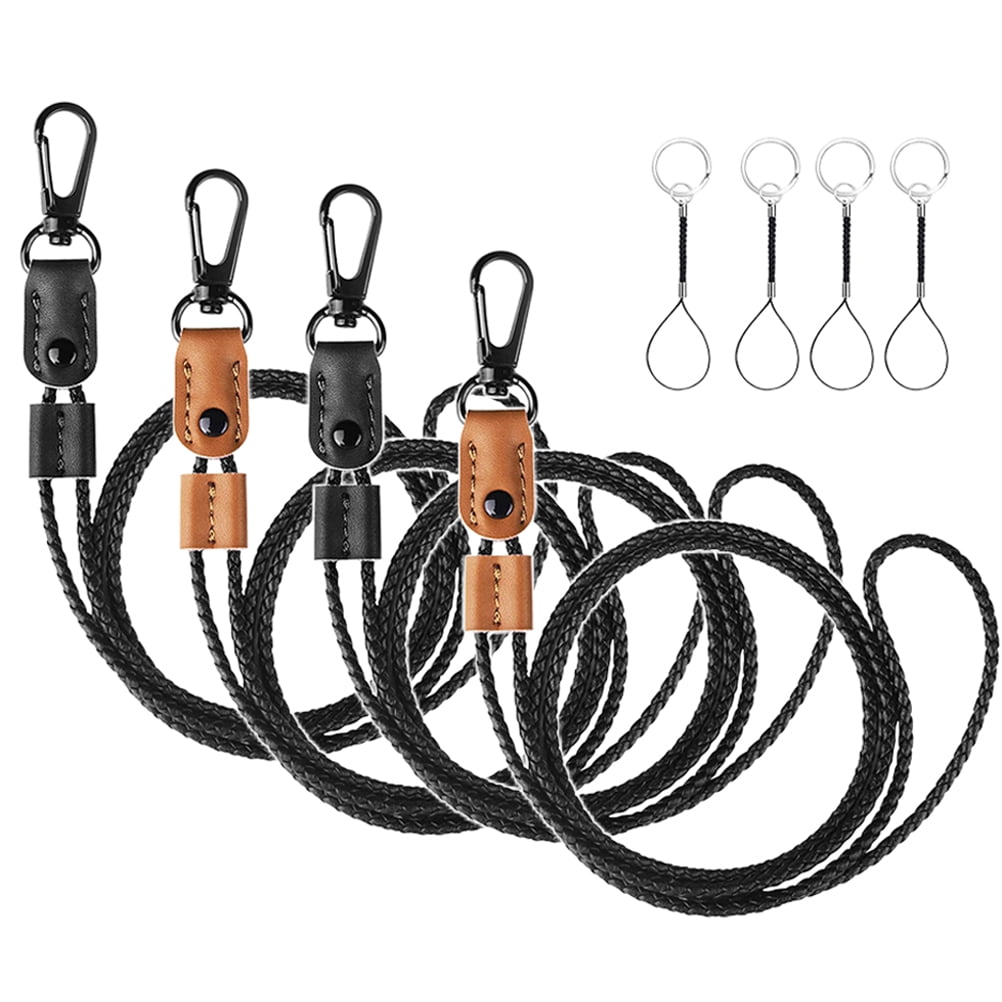 Badge Lanyards Lanyard Leather Holder Id Strap Holders Cord Necklace