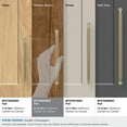 thumbnail image 3 of Amerock Collet 8-13/16 inch (224mm) Center-to-Center Golden Champagne Cabinet Pull, 3 of 5