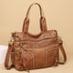 thumbnail image 1 of Bolso suave Hugo para mujer con correa para el hombro marrón Estilo A, 1 of 7