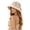 White, variant on Slit Back Sun Hat Bow Knitted Bucket Hats for Women Daily Party Wear Hollow Design Casual Outdoor Accessory, White
