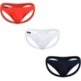 thumbnail image 2 of JOCKMAIL 3PCS/Pack Mens Thongs Underwear JockStrap Mens Bikini Underwear G-string Jockstraps for Men Ice Silk Jockstrap, 2 of 9