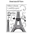 thumbnail image 5 of Wallpaper,Paris Art Decor Eiffel Tower Diy Wall France Diy Mural Room Decal Of No No Just Peel And Stick Sticker No No Decor Sticker No Wall Stickers Romantic View Romantic Stickers Huiop, 5 of 6