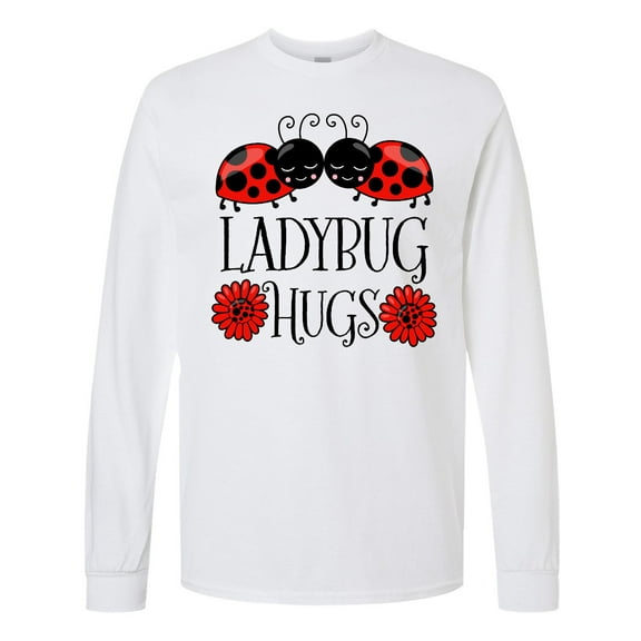 Inktastic Ladybug Hugs Cute Pair of Ladybugs Long Sleeve T-Shirt