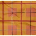 thumbnail image 4 of oneOone Cotton Poplin Twill Dark Peach Fabric Madras Check Sewing Fabric By The Yard Printed Diy Clothing Sewing Supplies 56 Inch Wide, 4 of 4