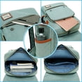 thumbnail image 3 of Mancio Mochila delgada para portátil con puerto de carga USB, bolsa de negocios clásica resistente a desgarros para viajes, universidad, escuela, mochila casual para hombre, mujer, 3 of 5