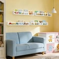 thumbnail image 4 of Juego de 4 estantes para libros infantiles Fixwal Floating de 32 pulgadas, color blanco, 4 of 7