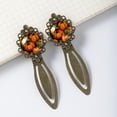 thumbnail image 4 of Thanksgiving pumpkins leaves Elegant Copper-Colored Lace Bookmarks - Stainless Steel Book Accessories for Book Marks, Set of 2, 4 of 5