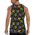thumbnail image 3 of Gaeub Mardi Gras Carnival4 Men's Athletic Tank Top, Workout Sleeveless Shirts, Running Tank Tops for Gym, Running, Training - Small, 3 of 9