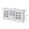 thumbnail image 5 of Convenience Concepts Newport Park Lane 1 Drawer TV Stand w/ Cabinets for TVs up to 65", White, 5 of 6