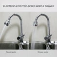 thumbnail image 2 of 2Pcs Kitchen Sink Faucet Aerator, Sink Sprayer Attachment, Water-Saving Adjustable Rotating Groove Faucet, Silver, 2 of 8