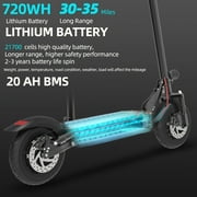 Electric Scooter with Seat for Adults,35 MPH MAX Speed ,1200W Foldable Escooter, 10 inch Street Tire,UL2272