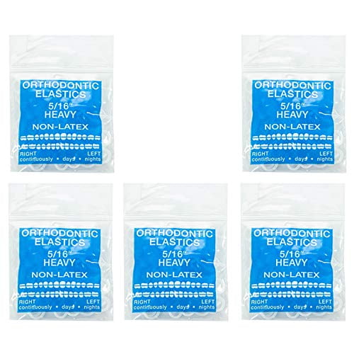 JMU Orthodontic Rubber Bands Heavy 6.5oz 500 pack Dental Rubber Bands 5