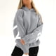 thumbnail image 2 of Fashiona Sudadera con capucha y estampado de letras para mujer, 2 of 6