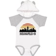 thumbnail image 3 of Inktastic Indianapolis Indiana Skyline Retro Boys or Girls Baby Bodysuit, 3 of 5