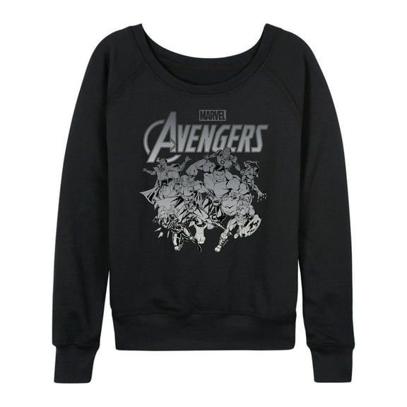 Marvel The Avengers - Group Logo - Women's French Terry Pullover Sweatshirt