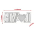 thumbnail image 2 of Fiudx Adorno de Letras de Resina Diy, Proyecto de Manualidades Personalizable, Diseño Fácil de Desmoldar, Divertido para Mezclar Purpurina y Pintura, Decoración Del Hogar, Ideal para Artesanos, Tamañ, 2 of 7