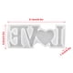 thumbnail image 2 of Fiudx Adorno de Letras de Resina Diy, Proyecto de Manualidades Personalizable, Diseño Fácil de Desmoldar, Divertido para Mezclar Purpurina y Pintura, Decoración Del Hogar, Ideal para Artesanos, Tamañ, 2 of 7