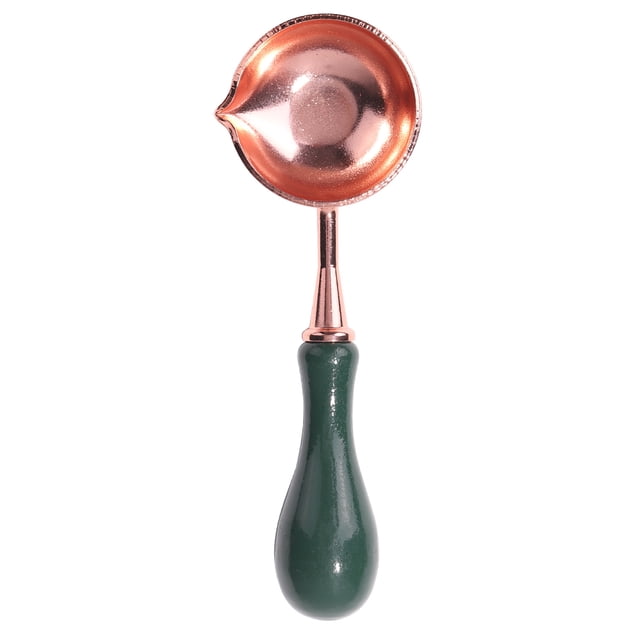 Sello Sellado Retro Cuchara Cera Horno Estufa Olla (Verde Oscuro)