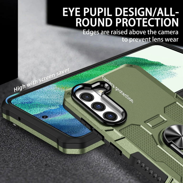 Allytech for Samsung Galaxy S23 Ultra 5G Phone Case 6.8 inch, Ring Holder  Kickstand Anti-Fingerprint Non-slip Anti-Drop Heavy Duty Defender Rugged