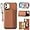 Brown, variant on for iPhone 11 Case with Card Holder,Kickstand for iPhone 11 Wallet Case,RFID Blocking,Camera Protector,PU Leather Shockproof Protective Flip Cover for iPhone 11 Phone Case (Black)
