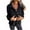 Black, variant on DYTTDG Women's Fashion Plus Size Plush Lapel Button Coat Solid Color Long Sleeve Pocket Tweed Casual Jacket on Clearance Family Gifts