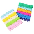 thumbnail image 4 of UEETEK Lace Trim Ribbon Wavy Polyester Assorted Color 2 Roll, 4 of 6
