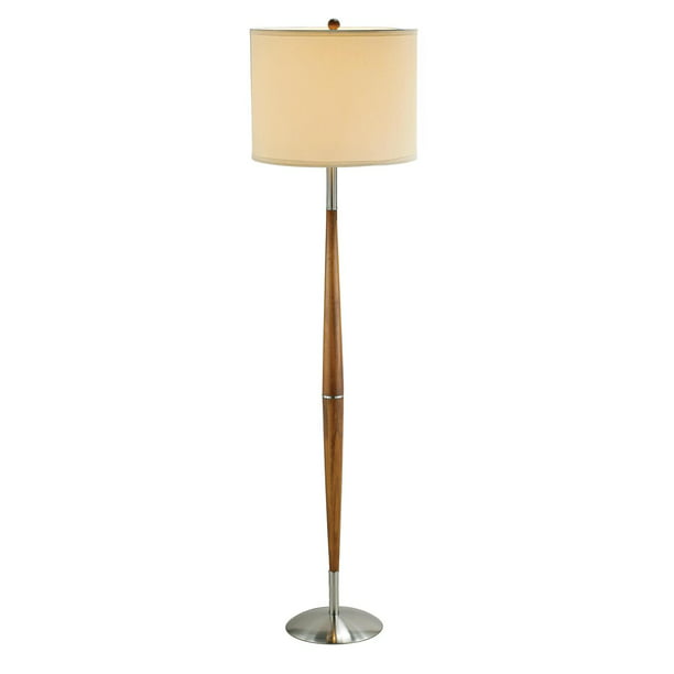 Adesso Hudson Floor Lamp Maple, Hudson Tripod Floor Lamp