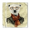 thumbnail image 1 of Animal Bandana, Hipster Bear Glasses, Unisex Head and Neck Tie, by Ambesonne, 1 of 2