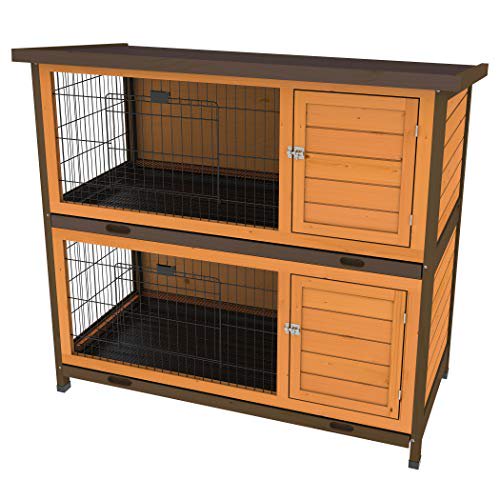Premium Plus Double Decker Hutch for Rabbits and Small Pets