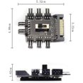 thumbnail image 2 of 8 Way PC Fan Hub PC Fan Hub SATA Interface Speed Controller PCB Adapter, 2 of 5