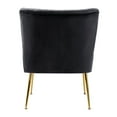 thumbnail image 6 of WestinTrends Furniture 25" Wide Tufted Velvet Accent Chair Seat with Gold Metal Legs, All Weather Resistant for Indoor, Den, Dining or Living Room, Bedroom, 6 of 9