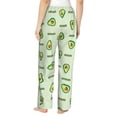 thumbnail image 3 of Daiia Green Avocado Women's Sleep Pant with Pockets and Drawstring,Pajama Pants-Small, 3 of 9