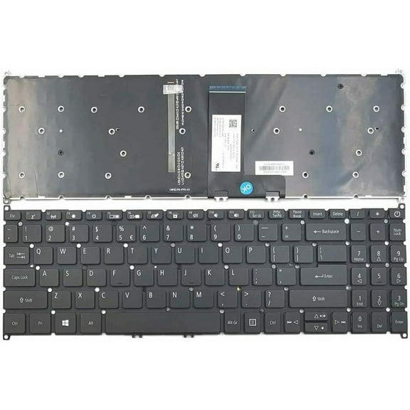 New US Black English Backlit Laptop Keyboard (Without palmrest) for Acer Aspire 3 A315-56-3225 A315-56-55C0 A315-56-30G5 A315-56-54L1