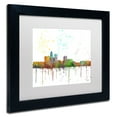 thumbnail image 3 of Trademark Fine Art "Des Moines Iowa Skyline Mclr-1" Canvas Art by Marlene Watson, White Matte, Black Frame, 3 of 4