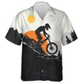 thumbnail image 2 of Camisa hawaiana con estampado 3D para ciclismo, para hombre, con estampado de bicicleta, estilo Aloha, unisex, holgada, con solapa, deportiva, de manga corta, 2 of 5