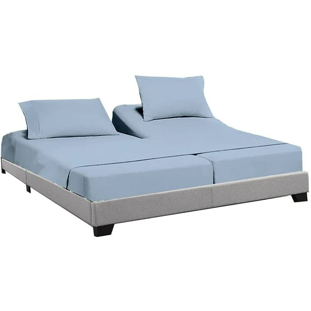 Adjustable Bed Cotton Split King Sheets, What Kind Of Sheets Are Best For Adjustable Beds