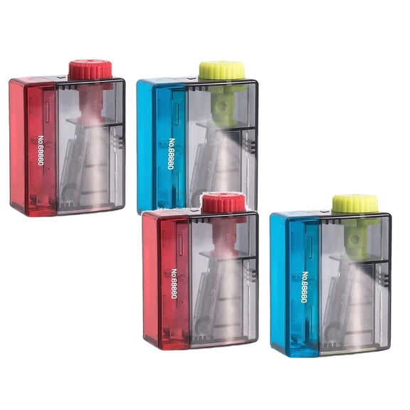 Clearance Pencil curler under $5,Pencil Sharpener For Students With Creative Shape Pencil Sharpener Four Adjustable Thick And Thin Pencil Sharpener Pencil Sharpener (red And Blue Random ) 2PC