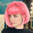thumbnail image 5 of Short Human Hair Wig For Women Party Decoration 30cm Length, 5 of 6