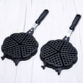 thumbnail image 5 of AOOOWER Waffle Pan Waffle Maker Non-stick Cake Bakeware Flower Shaped Kitchen DIY Dessert Cooking Pan Aluminum Alloy Material, 5 of 13