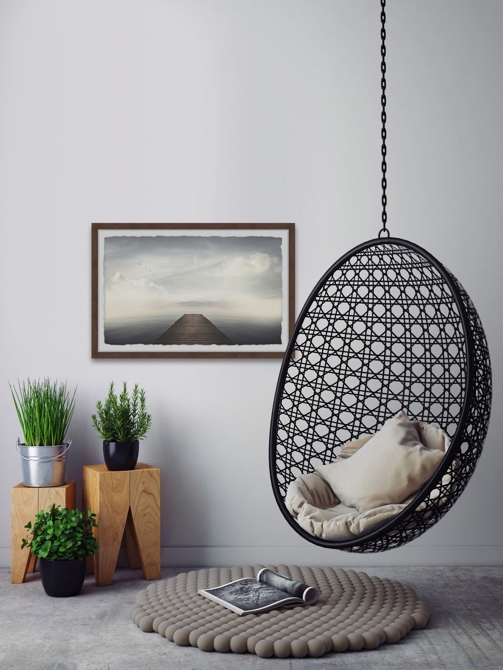 Marmont Hill Ocean's Dusk Framed Wall Art, 20" x 30"