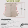 thumbnail image 4 of VASLANDA Women's Zipper&Hook Hourglass Latex Underbust Corset Waist Training Body Shaper, 4 of 7