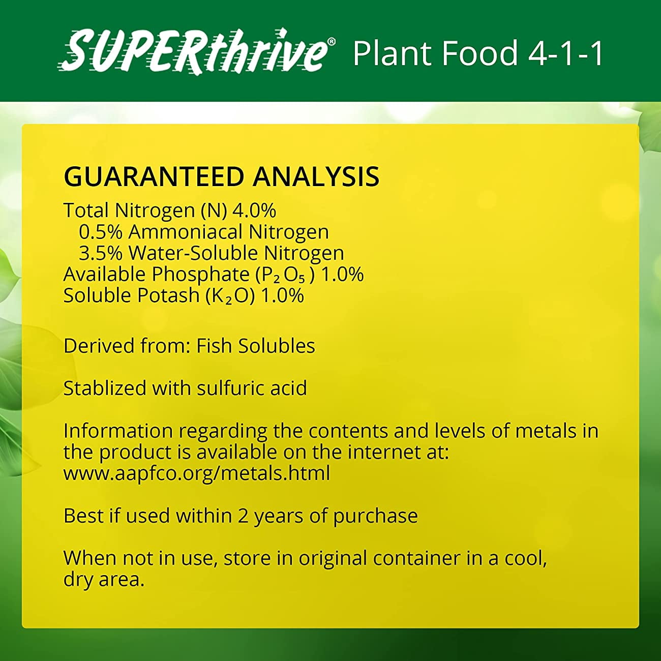Superthrive Organic Liquid Plant Food 1 qt