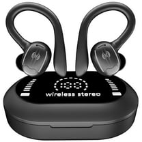 Wireless Ear-hook TWS Earphones for iPhone 14/Pro/Max/Plus - Bluetooth Earbuds Over the Ear Headphones True Stereo Charging Case Hands-free Mic Headset