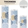 thumbnail image 4 of Blue Floral and Petal Pattern Kitchen Rugs Sets Of 3,Kitchen Runner Rugs Non Skid Washable,Decorative Kitchen Floor Mats for Kitchen,Sink,Laundry,17"x30"+ 17"x47" + 17"x59", 4 of 6