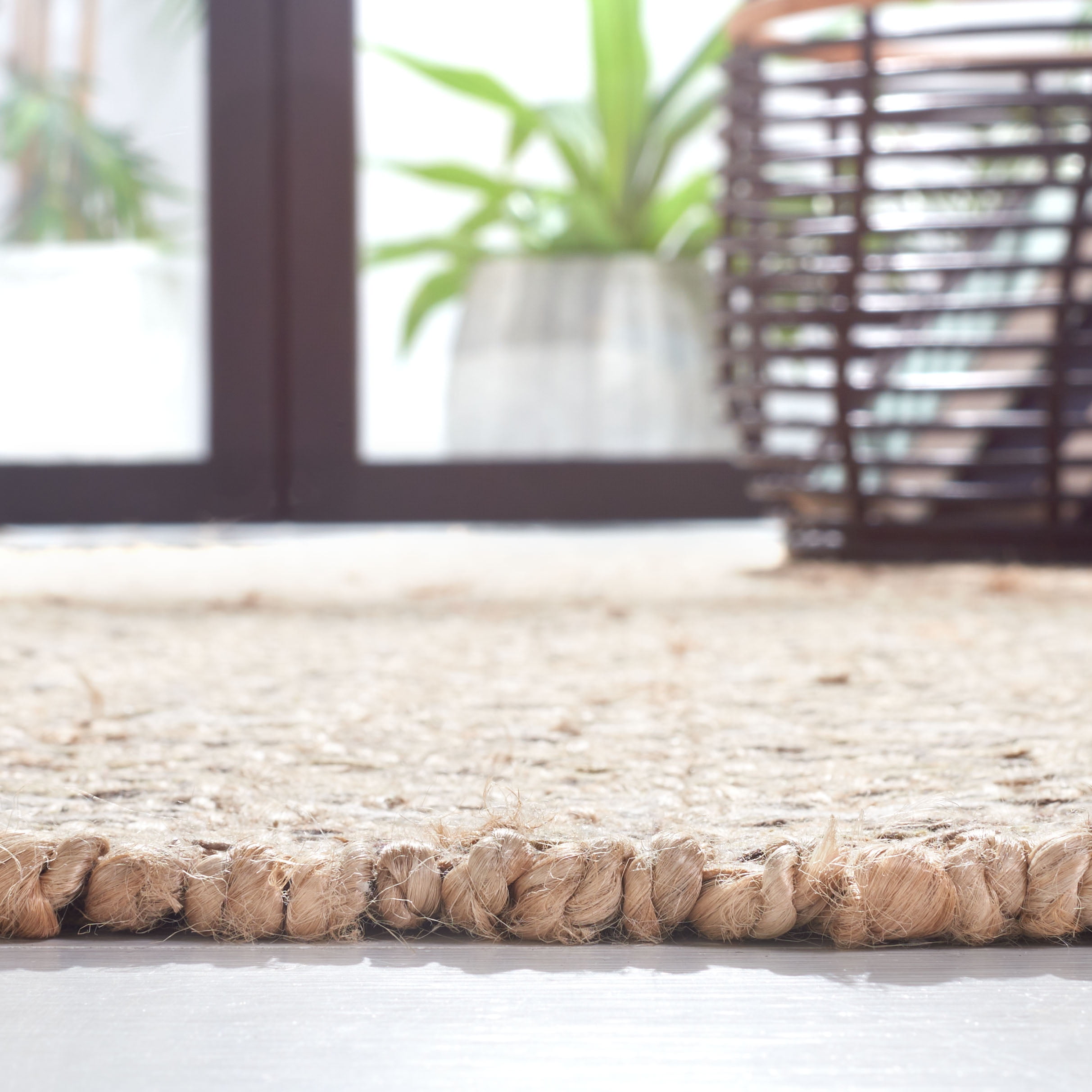 SAFAVIEH Cape Cod Kristen Distressed Area Rug, Blue/Natural, 5' x 8'
