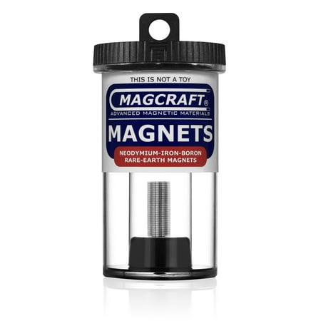 MAGCRAFT® NSN0592 - Rare Earth Disc Magnets, 0.125 in. Diameter x 0.03125 in. Thick, 150-Count