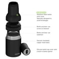 thumbnail image 6 of Asobu Frosty Beer 2 Go Vacuum Insulated Double Walled Stainless Steel Beer Bottle and Can Cooler with Beer Opener (Midnight Black), 6 of 9