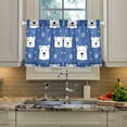 thumbnail image 2 of Yayeee Kitchen Curtains Tier Pair Light Filtering 27"x24" Rod Pocket Short Cafe Window Panel, White Polar Bear, 2 of 7
