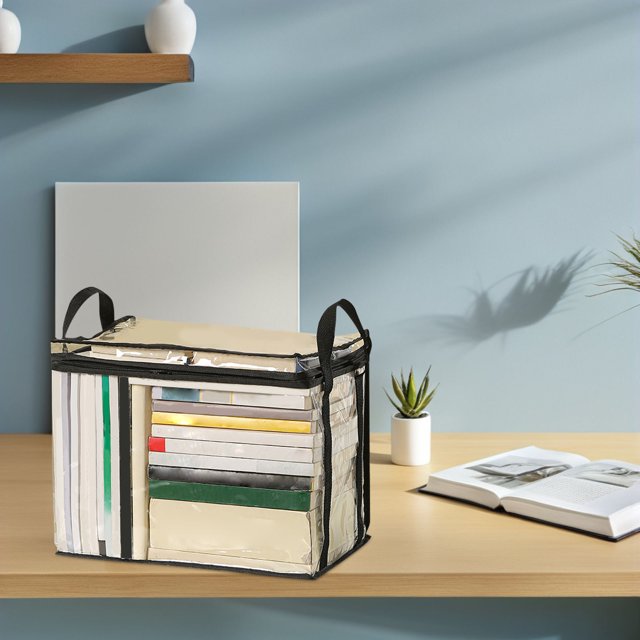 unbranded Plegable Negro Para Almacenamiento De Documentos Y Con Transparente