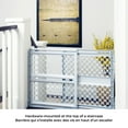 thumbnail image 3 of North States Pressure or Hardware-Mount Plastic Supergate Classic Baby or Pet Gate - Light Grey, 3 of 9